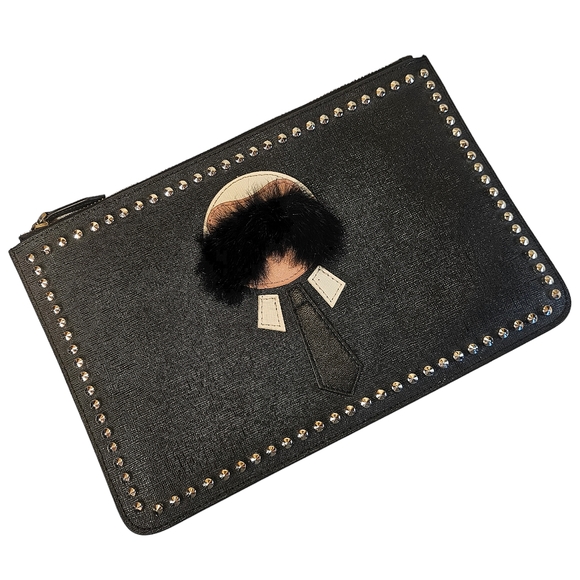 Fendi Handbags - FENDI VITELLO KARLITO POUCH/CLUTCH